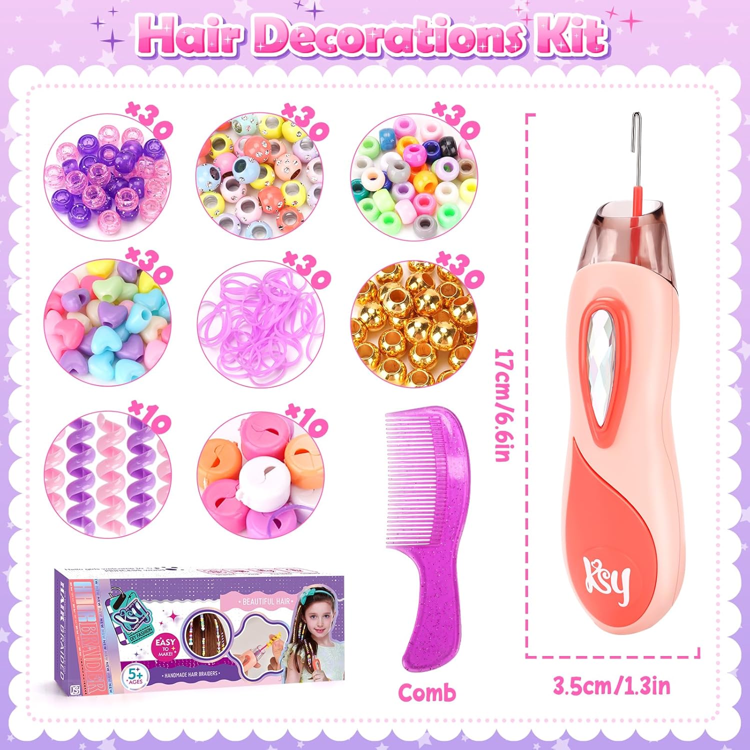 Thumbnail 6 de Little Guy Hair Braiding Kit for Ages 6–12 🎀