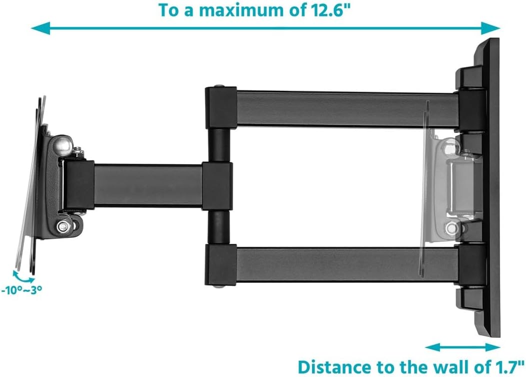 Detalle 2 de Monoprice Commercial Full Motion TV Mount 13"