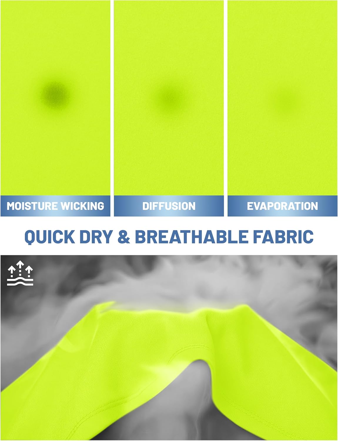 Thumbnail 4 de MAGCOMSEN Men’s Short Sleeve UPF 50+ Quick Dry Workout T-Shirt (UPF 50+ Rash Guard Style)