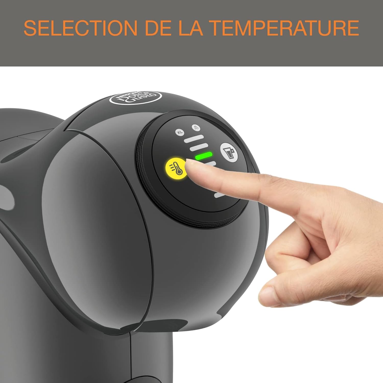 Thumbnail 4 de Nescafé Dolce Gusto Krups Genio S KP243B10 — Machine à café compacte, 0,8 L, 15 bars, tailles ajustables