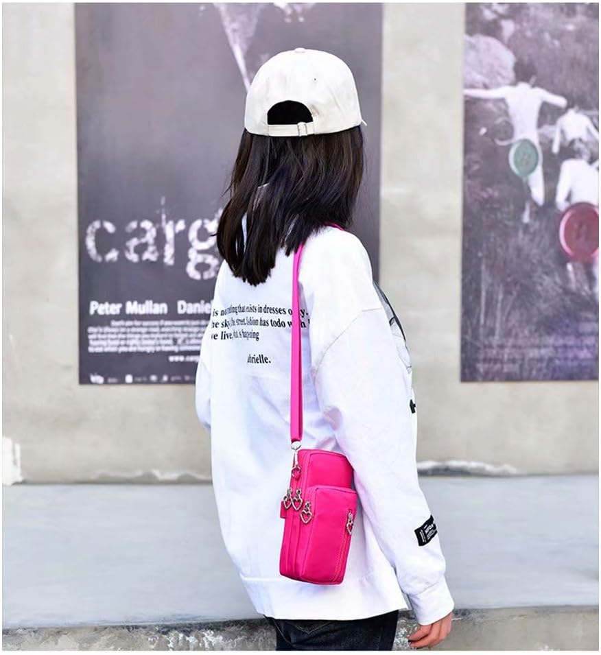 Detalle de JANKS Piccole Borse Crossbody per Donne: borsa a tracolla mini, resistente nylon e tasche organizzate