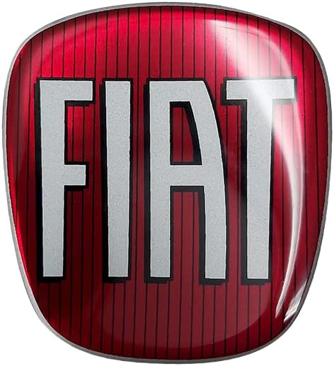 Detalle de Fiat 32014 Autocollant Fiat 3D de Rechange Logo pour Grande Punto