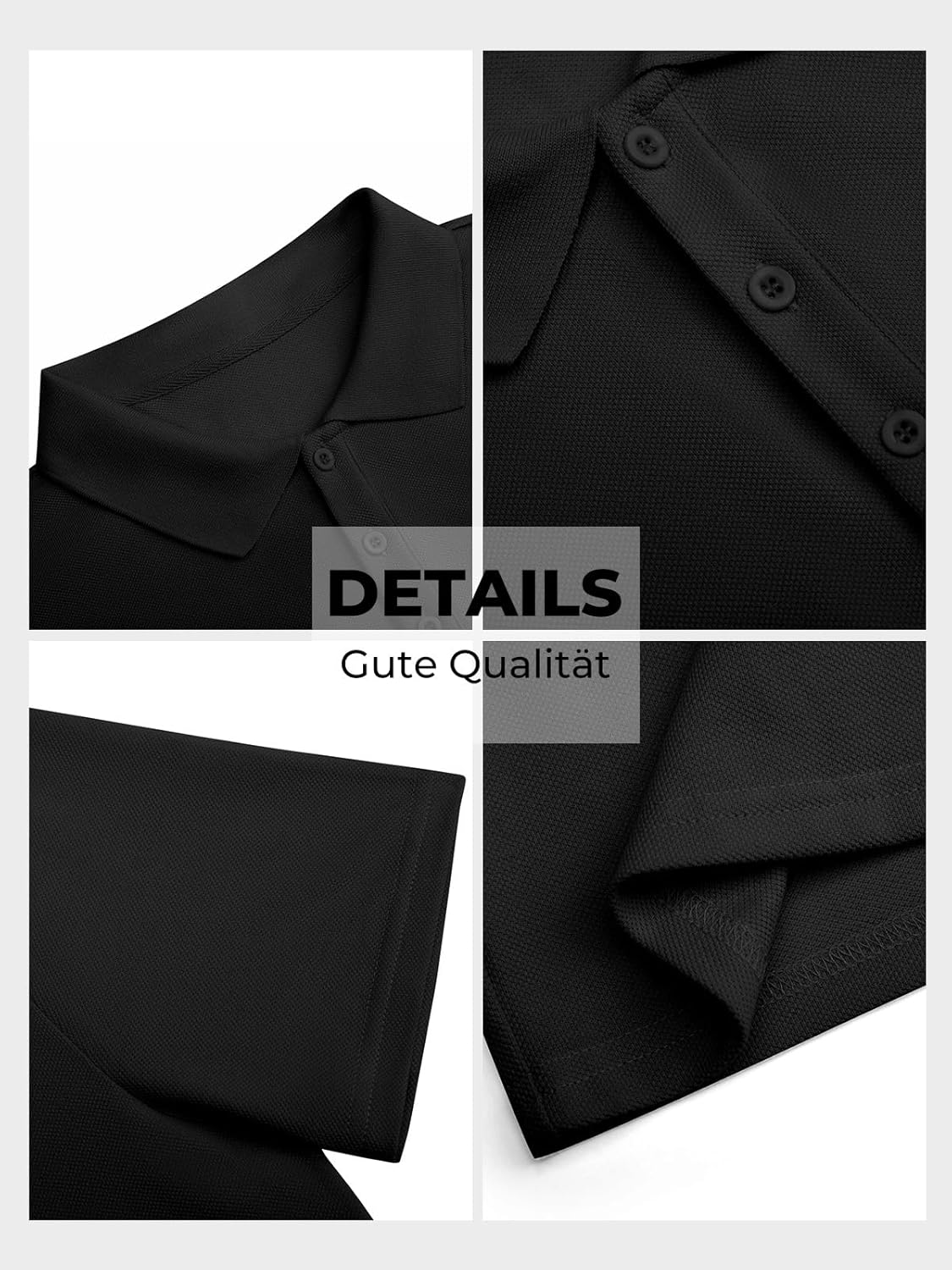Detalle 2 de Runcati Herren Poloshirts Kurzarm – Sommerkomfort im zeitlosen Polo-Stil
