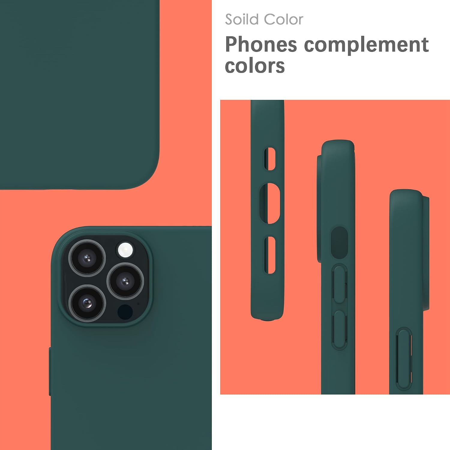 Detalle de Coque YATWIN pour iPhone 11 Pro Max, silicone, protection 360°