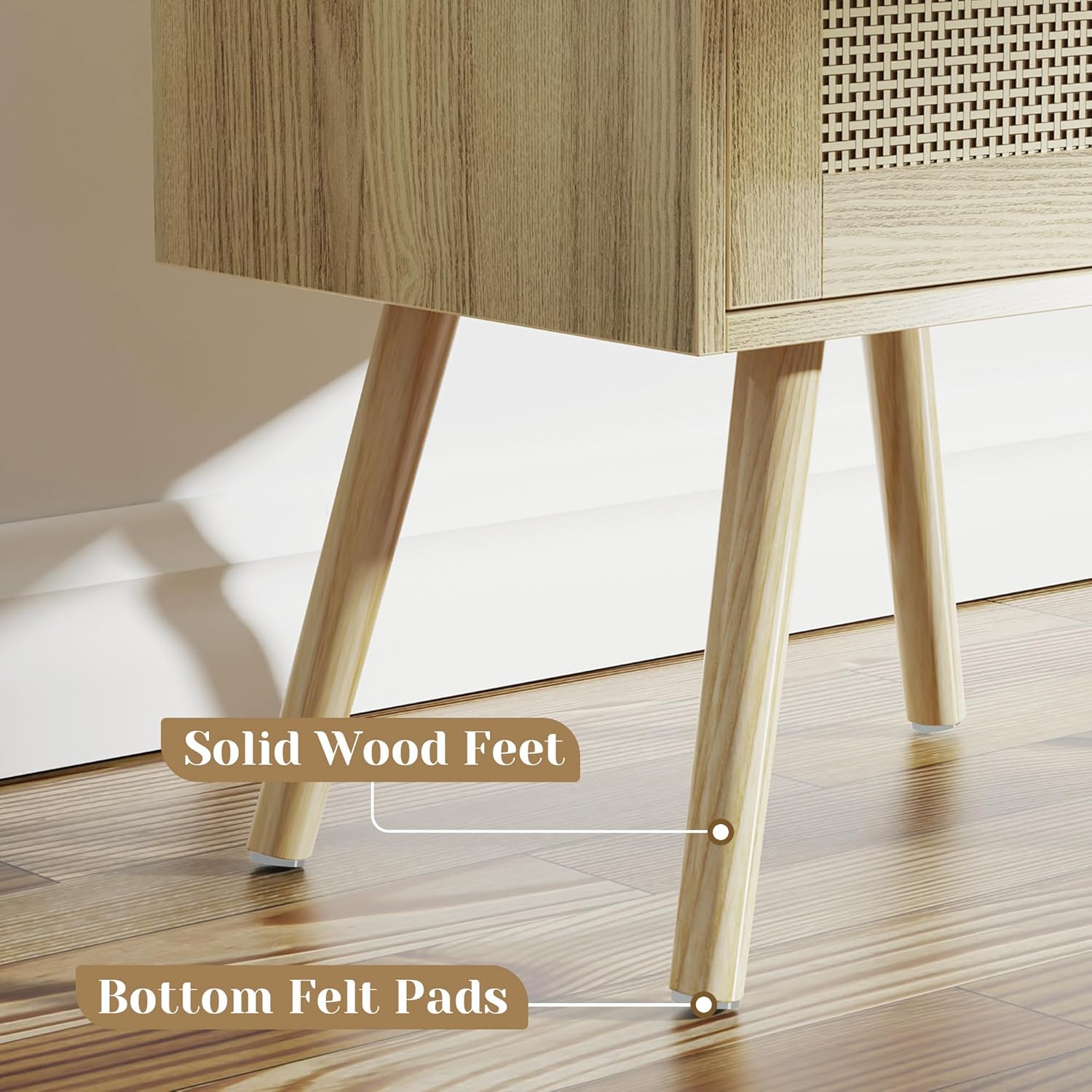 Thumbnail 6 de SUPERJARE Nightstands Set of 2 with Charging Station 🛋