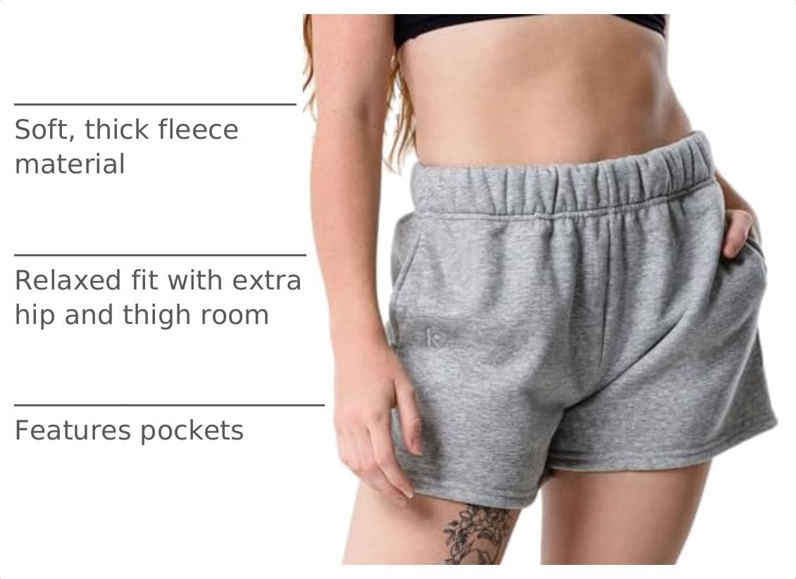 Thumbnail 3 de Kamo Fitness CozyTec Sweat Shorts for Women — High-Waisted Lounge Cotton Shorts with Pockets
