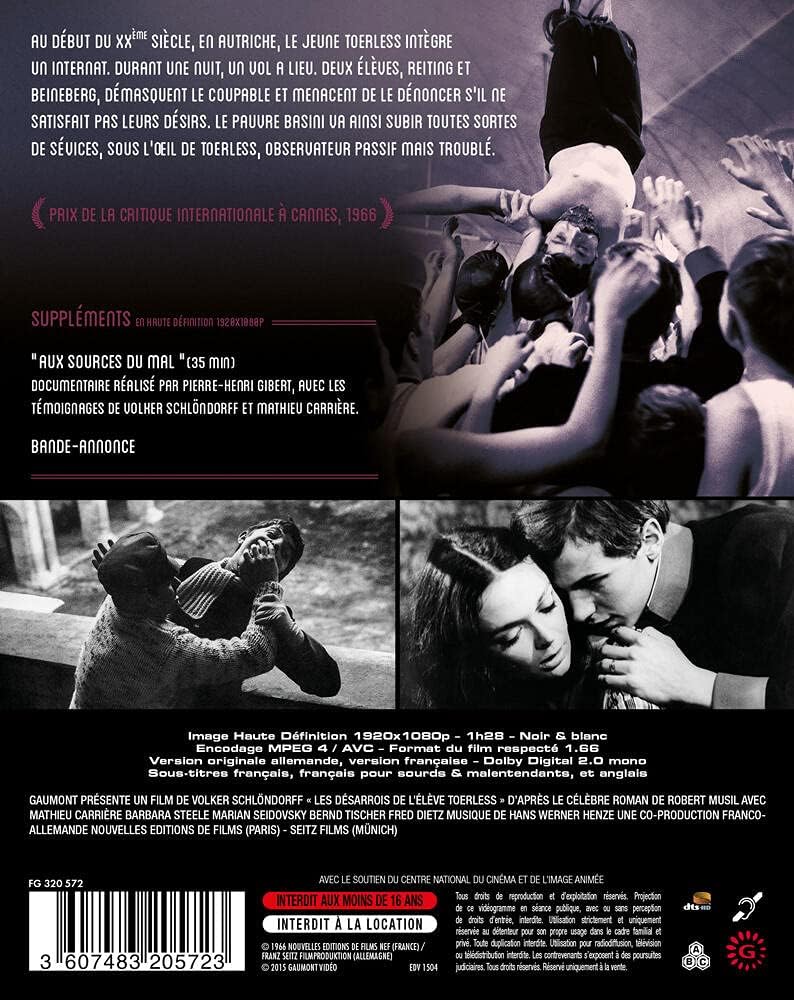 Thumbnail 1 de Gaumont Les Désarrois Toerless Blu-ray