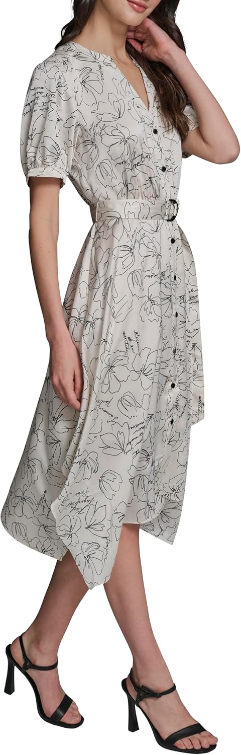 Detalle de Karl Lagerfeld Women's Midi Dress V-Neck