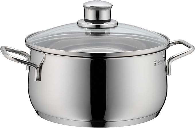 Detalle de WMF Diadem Plus Olla Baja 4.5L, Cristal, Acero Inoxidable