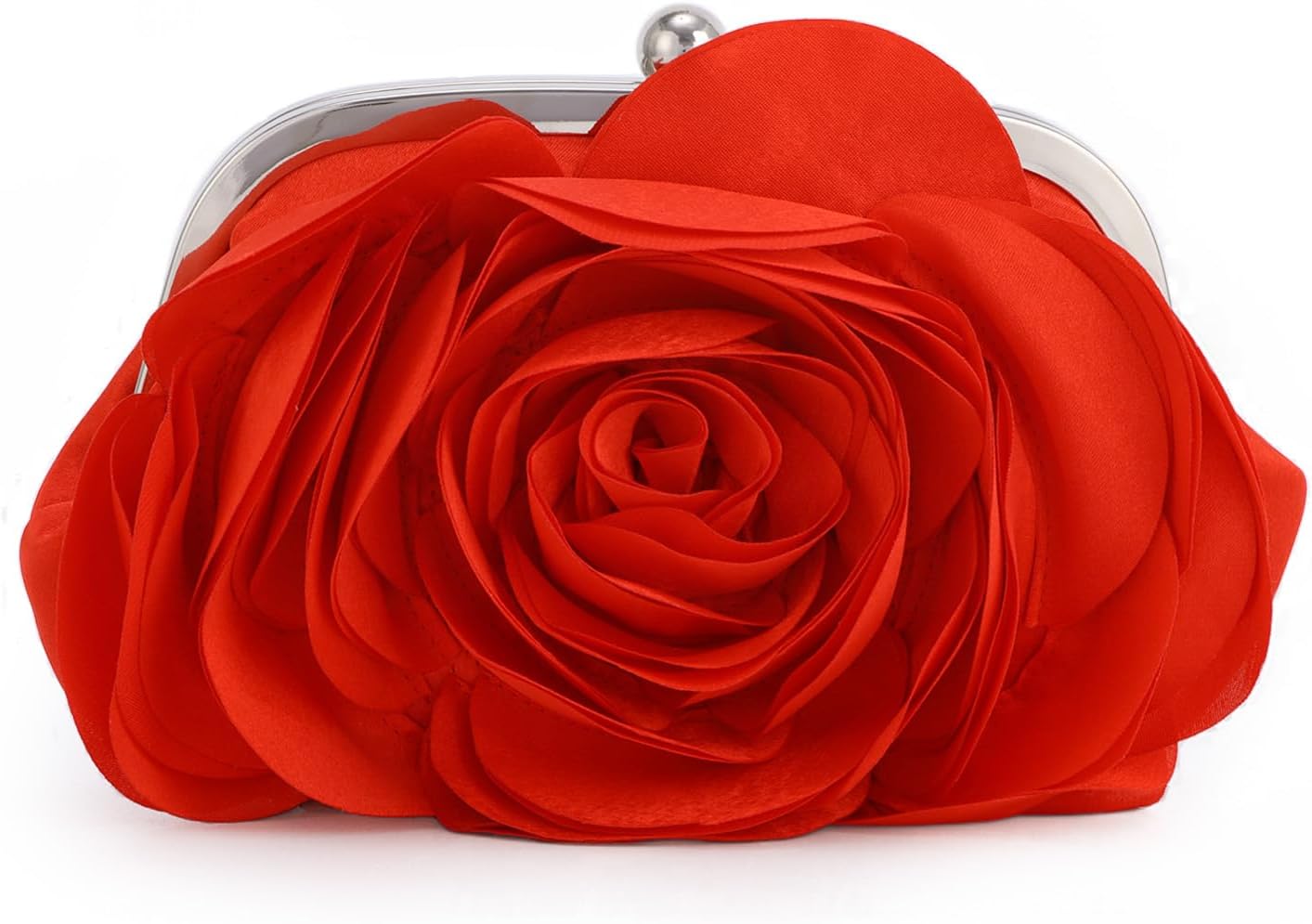 Detalle de Fecialy Floral Satin Evening Bag 26cm