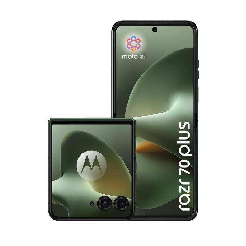Detalle 2 de Motorola Razr 70 Plus 5G 12GB/512GB | smartphone plegable de 6,9 pulgadas en verde oscuro