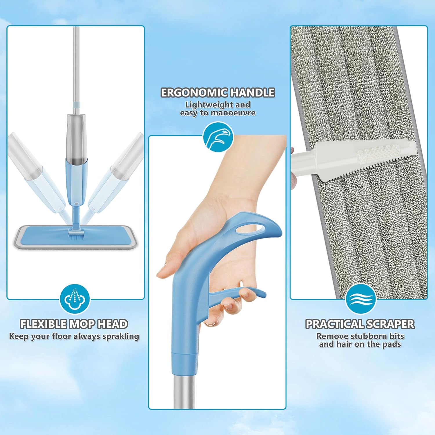Detalle 2 de MEXERRIS Wet Mop Spray Cleaner 410ml