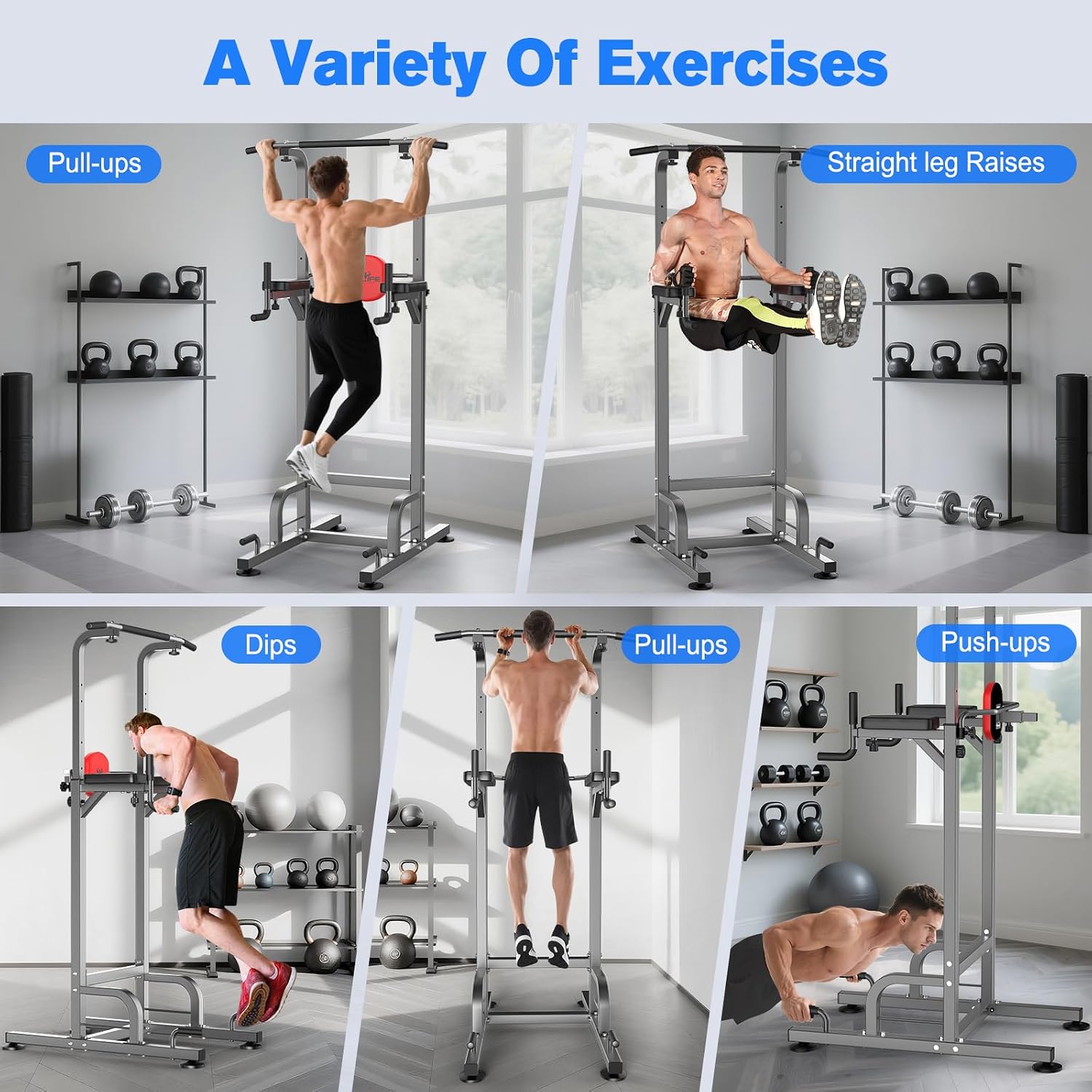 Detalle 2 de RELIFE REBUILD YOUR LIFE R-JL-01 Power Tower with Adjustable Pull-Up Bar