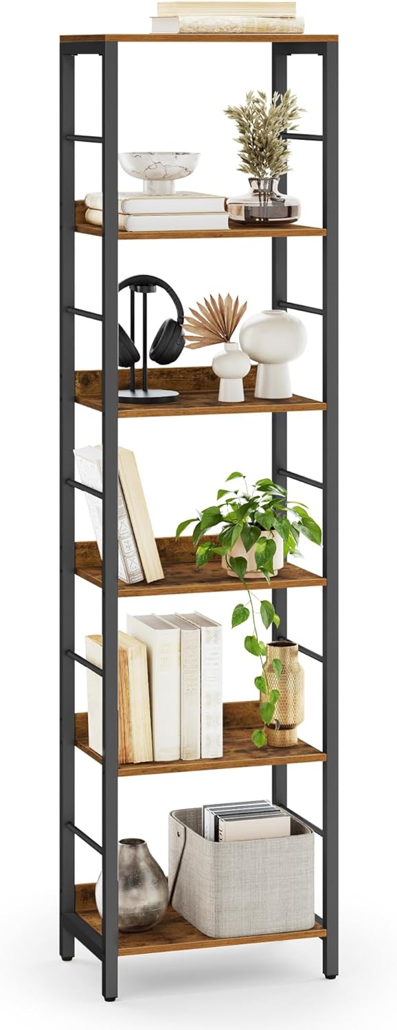 Detalle de VASAGLE LLS168KD01 libreria 6 ripiani 178 cm