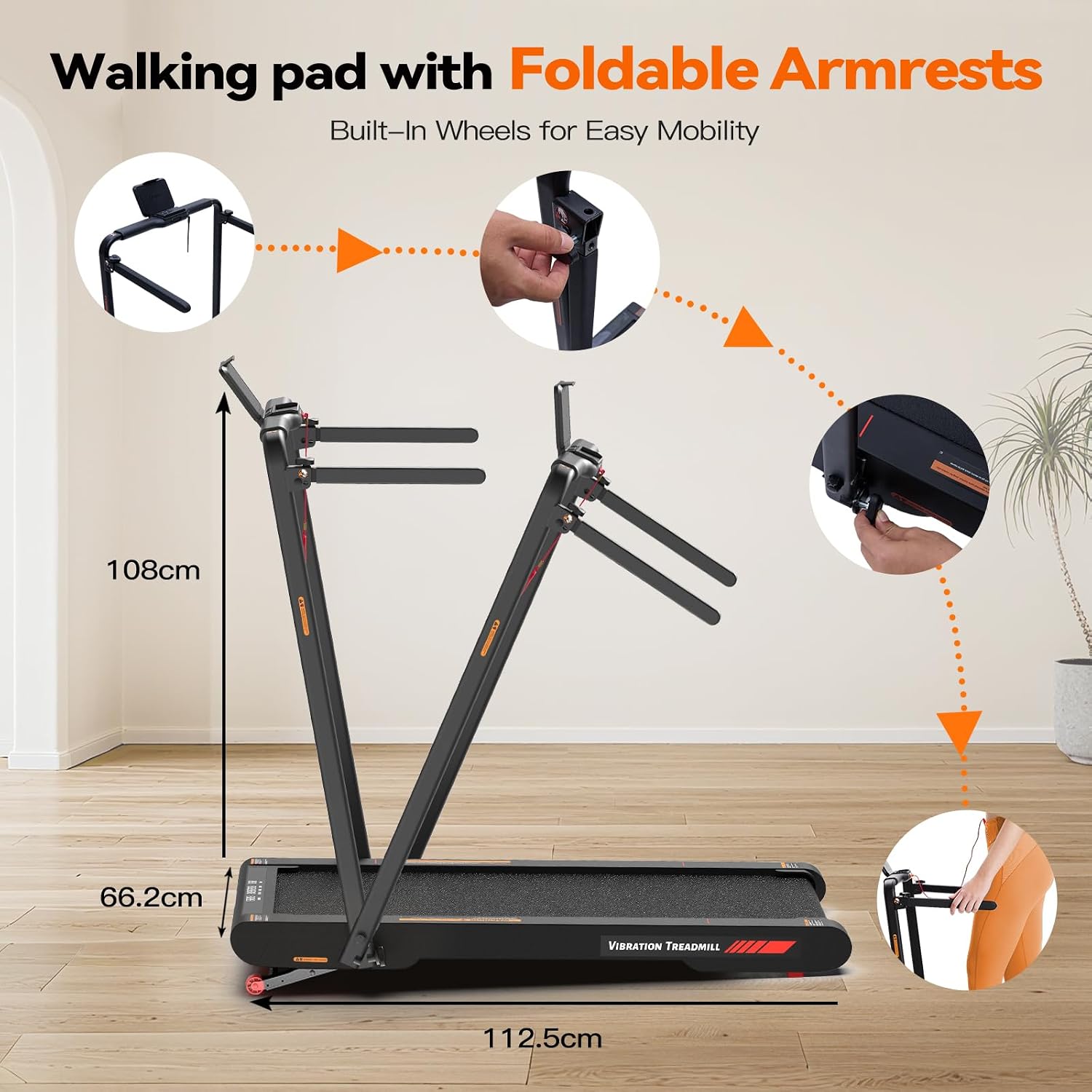 Detalle 2 de Lysole 4 in 1 Walking Vibration Pad 120 kg capacity