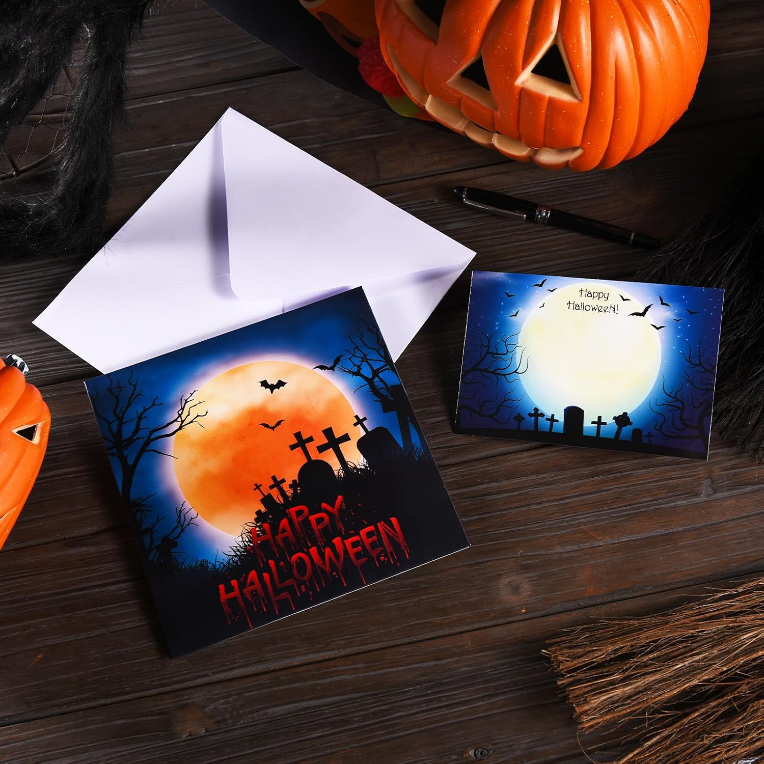 Detalle 1 de VIVIKEN Halloween pop-up card, 7.1 x 7.1 inches