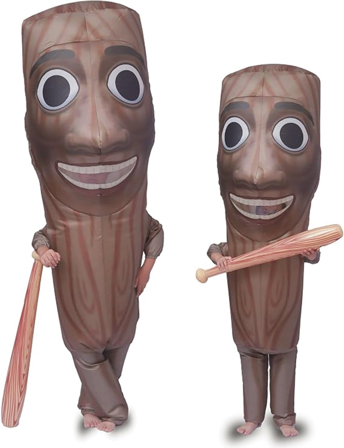 Detalle de Ghorkivex Wooden Stick Man Inflatable Halloween Costume with Fan