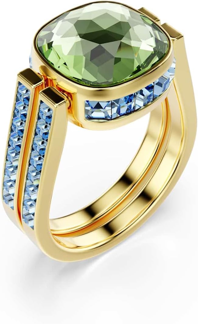 Detalle de Swarovski Chroma Ring Kissenform 55 Grün Rosa Blau