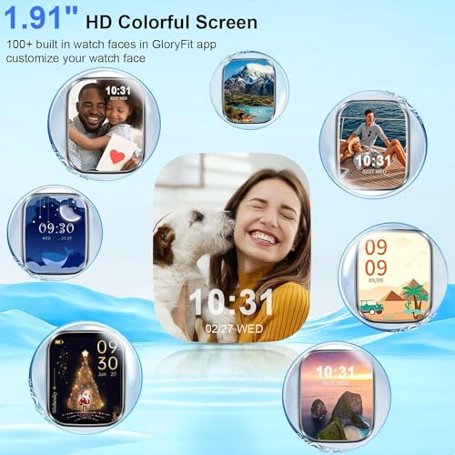 Detalle de Matast 2026 Smartwatch Uomo Donna: 1,91'', 100+ modalità sportive, monitoraggio 24/7 e chiamate dal polso
