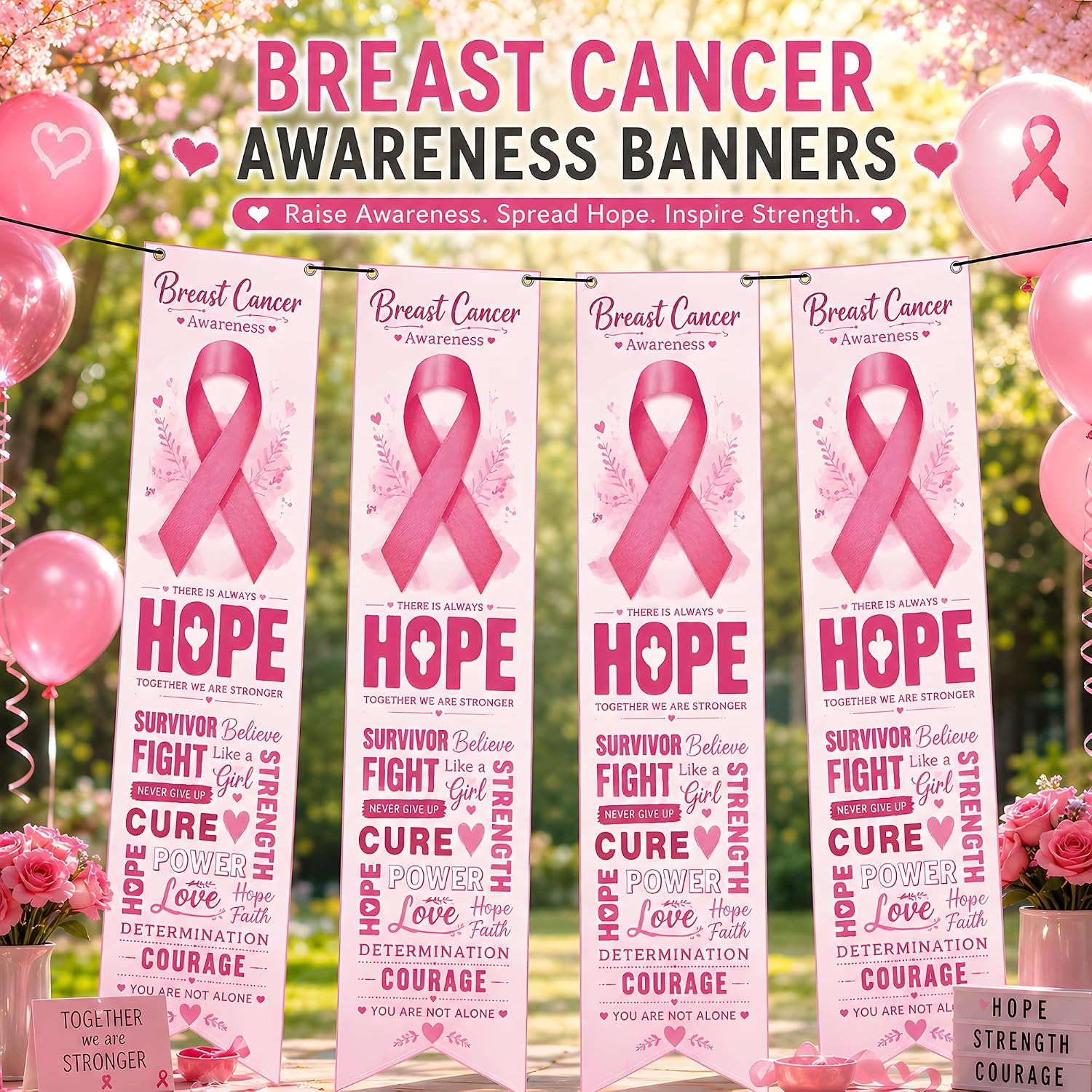 Thumbnail 6 de Pink Ribbon Breast Cancer Awareness Banner