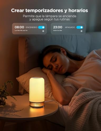 Detalle 2 de Govee Lampada da Comodino LED RGBICWW Touch – 500 lm, 87 scene, controllo intelligente
