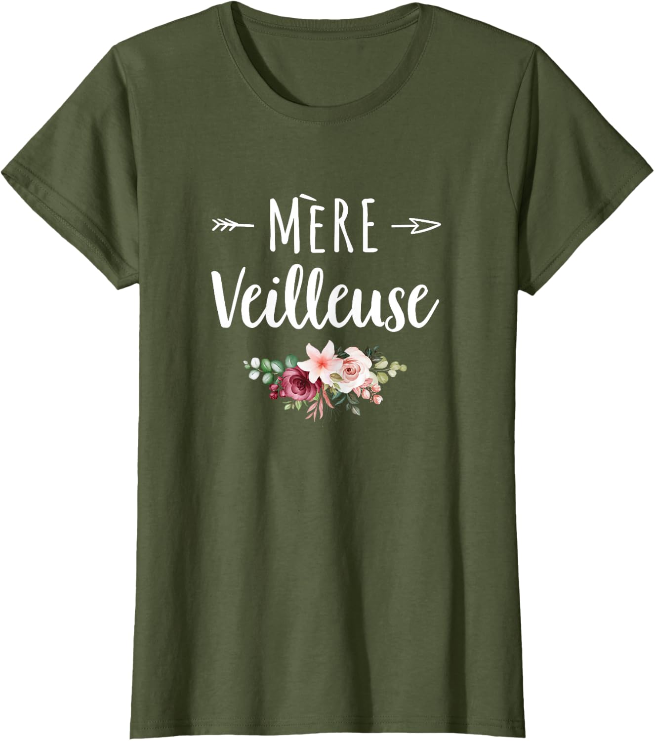 Detalle de Mère Veilleuse Merveilleuse — T-shirt délicat pour la Fête des Mères