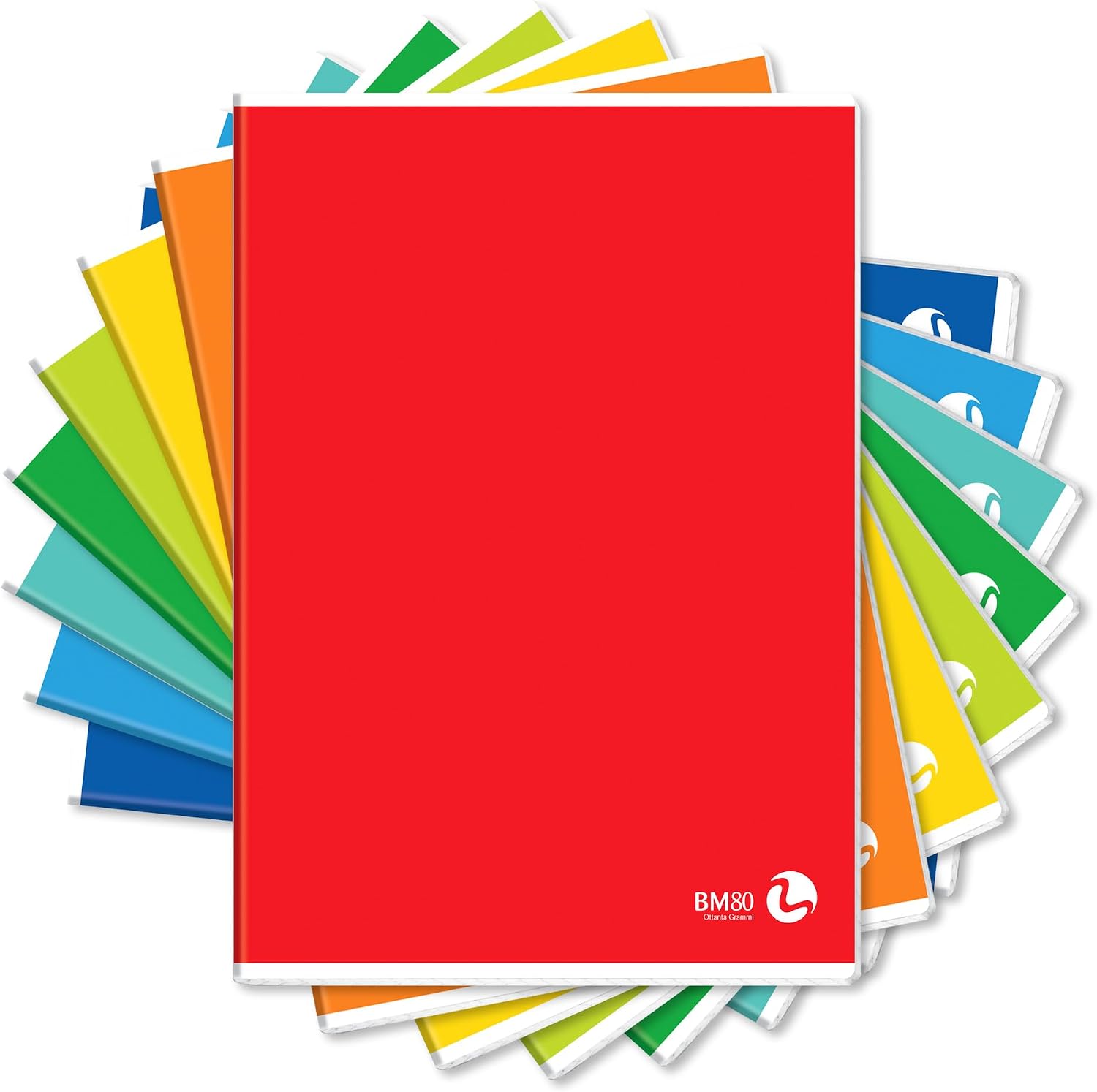 Imagen de BM BeMore Color Basic 0110603: quaderno A4 5 mm quadretti, 10 pezzi, vari colori en OfertitasTOP