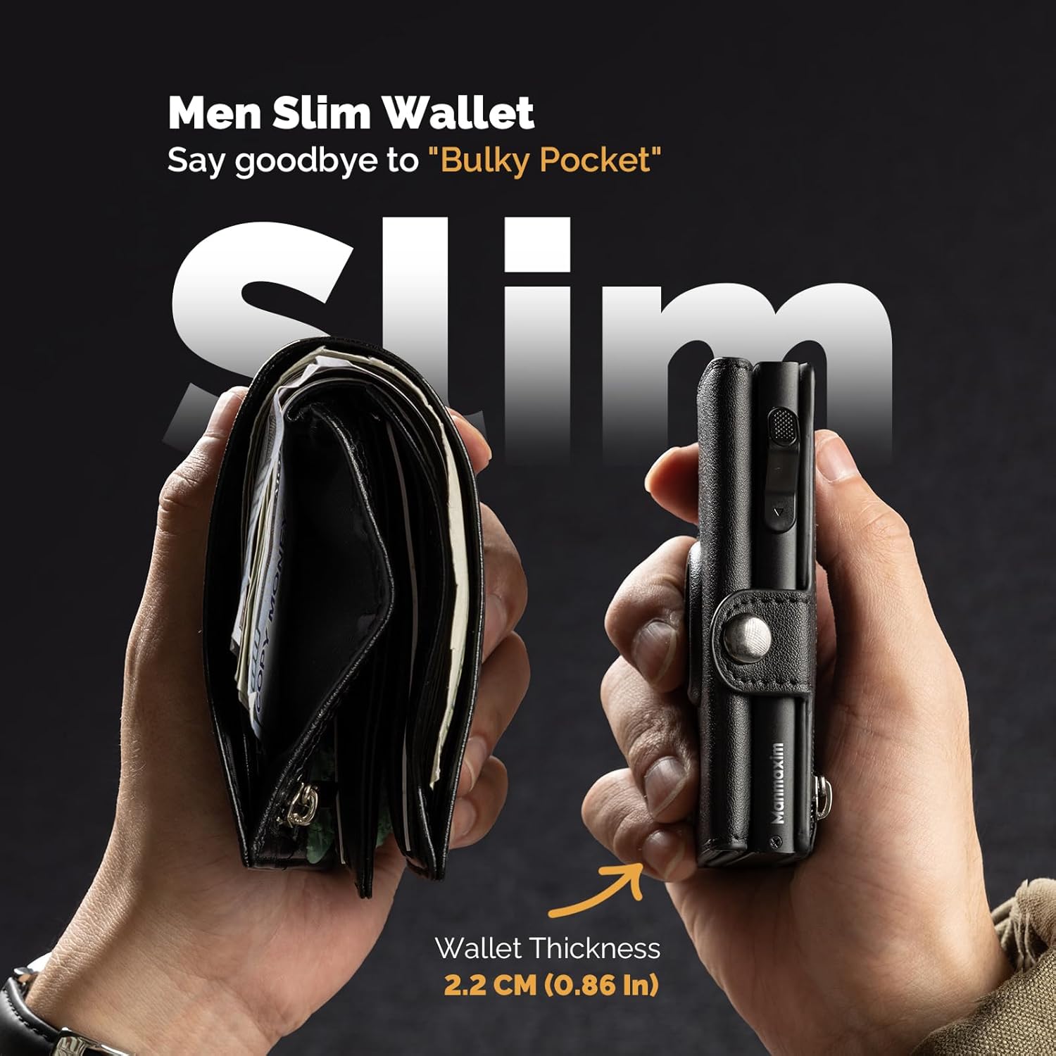 Thumbnail 1 de Manmaxim Geldbörse AirTag Slim Wallet 12 Karten