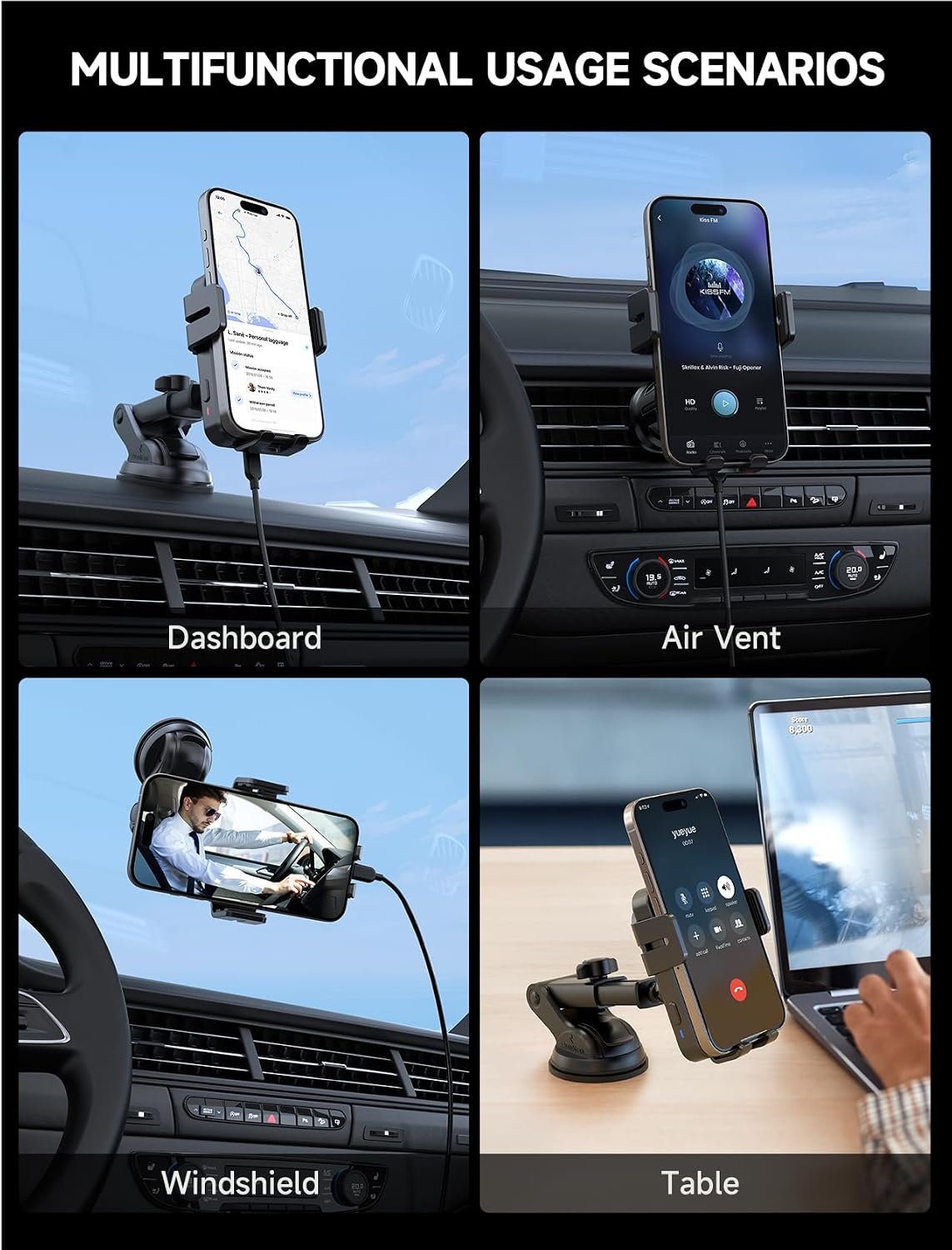 Detalle de MOKPR Wireless Car Charger 15W