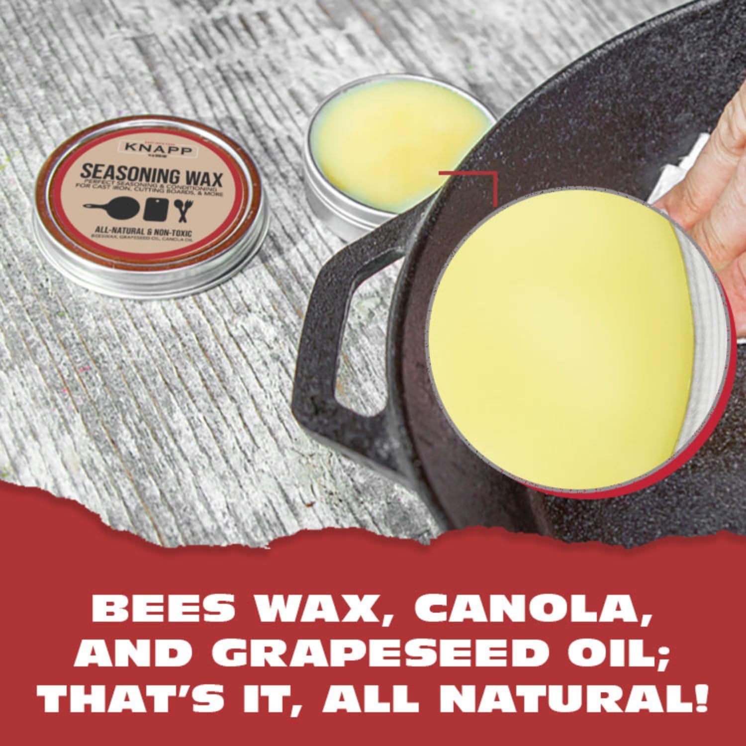 Detalle de BBQ-AID Cast Iron Seasoning Wax 1.5 oz