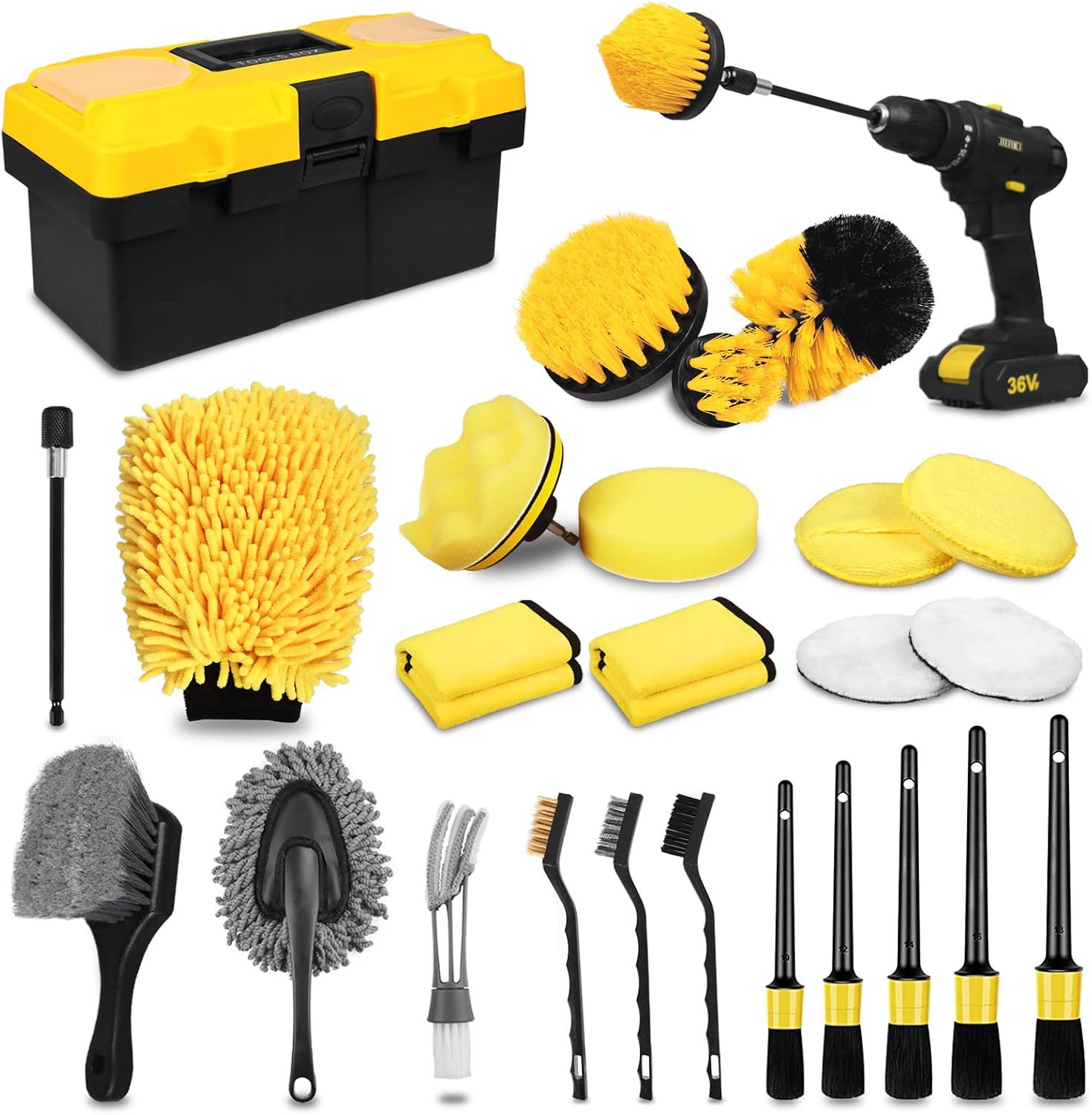 Thumbnail 6 de TTRCB 27Pcs Car Detailing Kit Cleaning Set