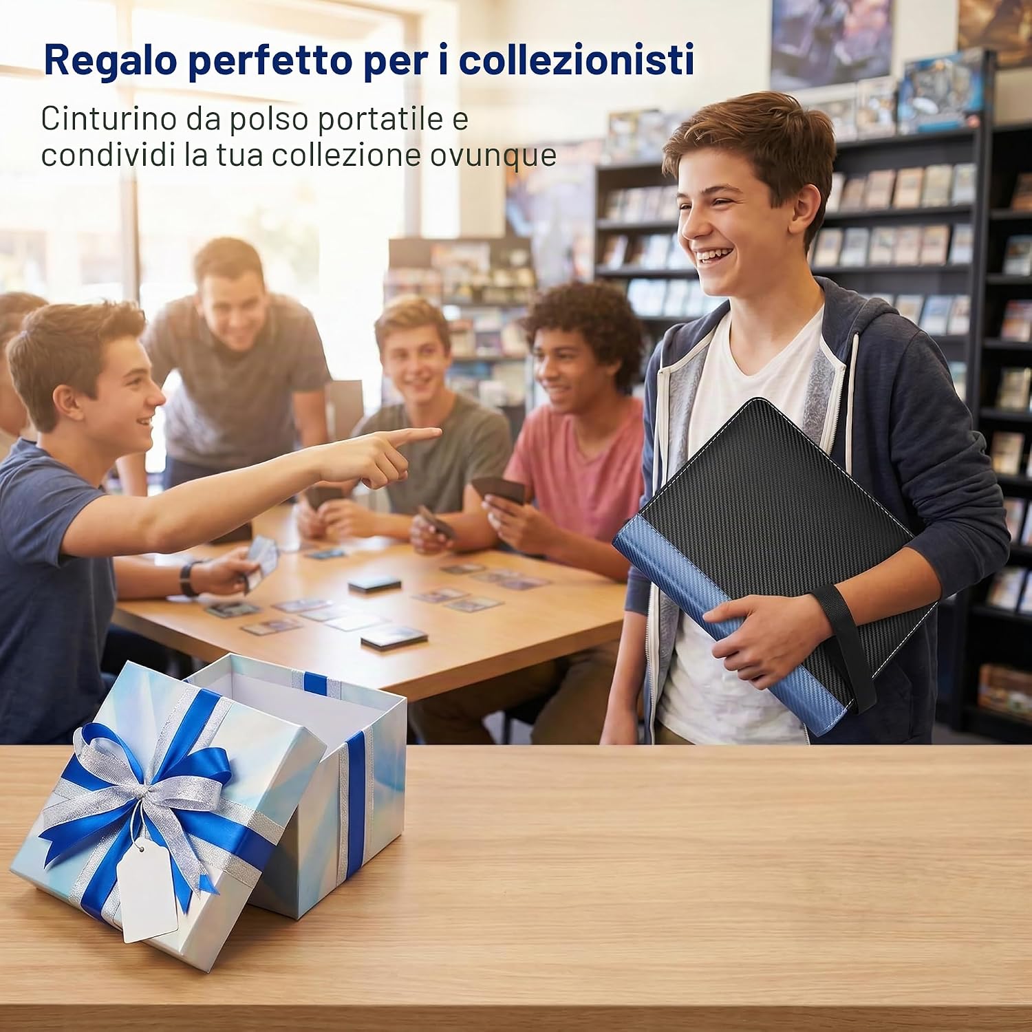 Thumbnail 6 de KORVORIA Album Porta Carte: 440 Tasche, 55 pagine, PU impermeabile, blu