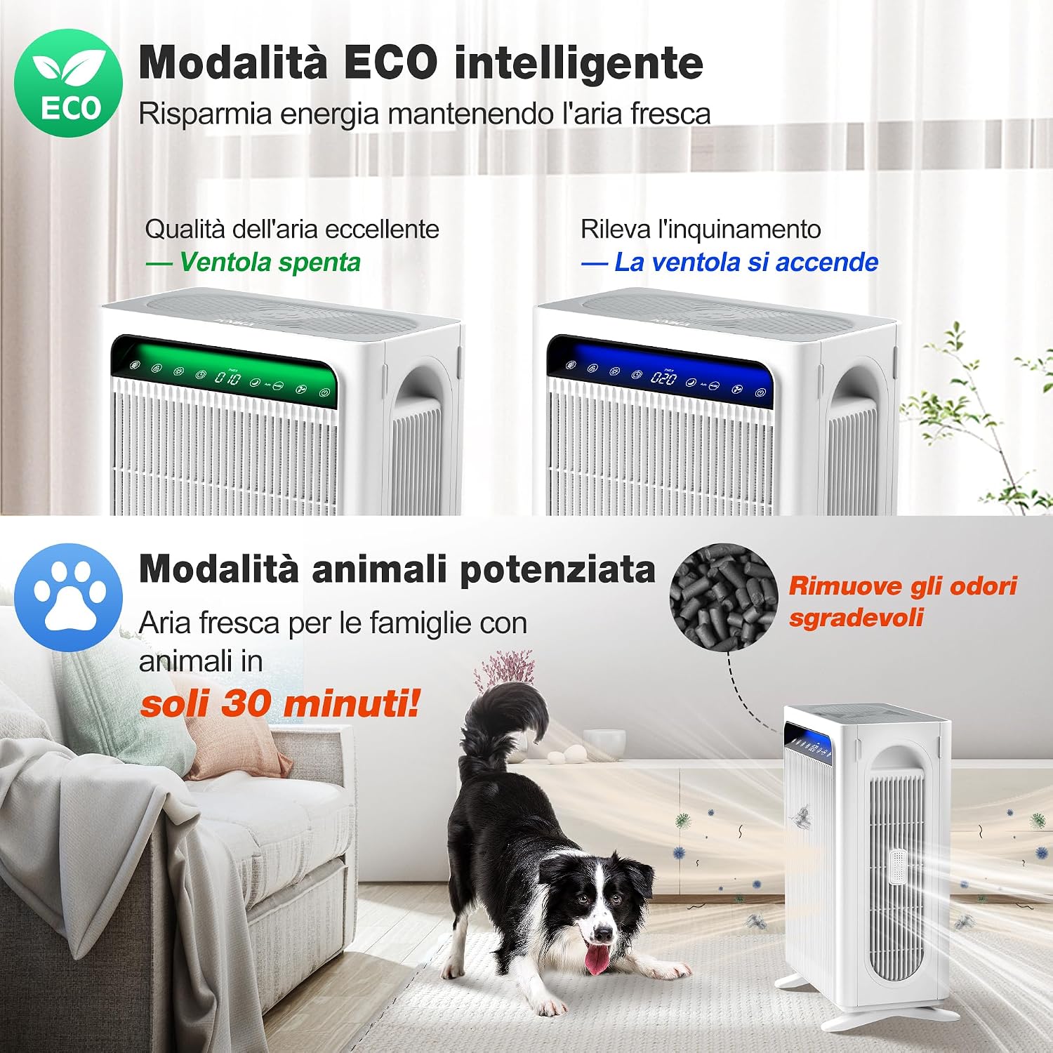 Thumbnail 3 de KNKA APH4000 Purificatore d'aria: potenza HEPA per ambienti fino a 120 m²