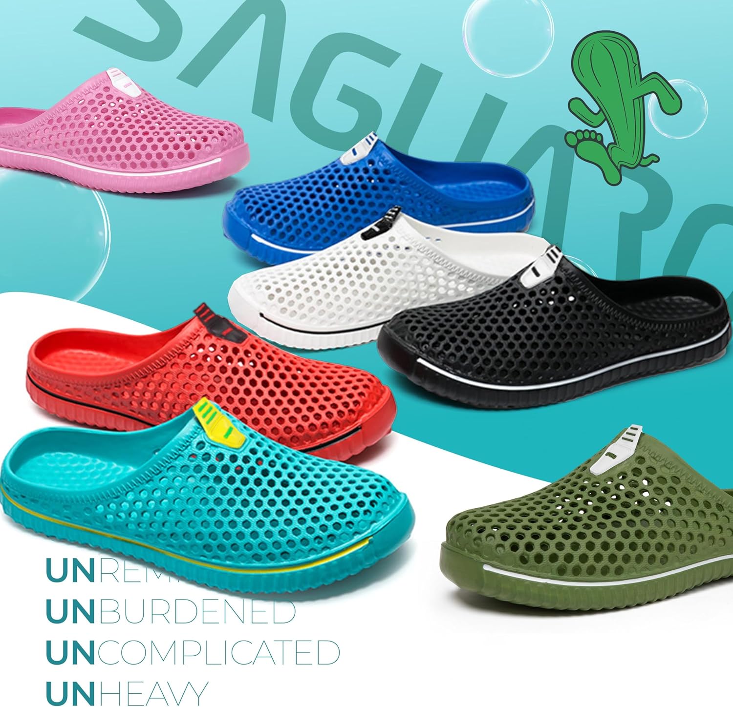Thumbnail 6 de SAGUARO Clogs Hausschuhe Herren/Damen Sommer – atmungsaktive EVA-Slipper für Strand, Haus und Garten