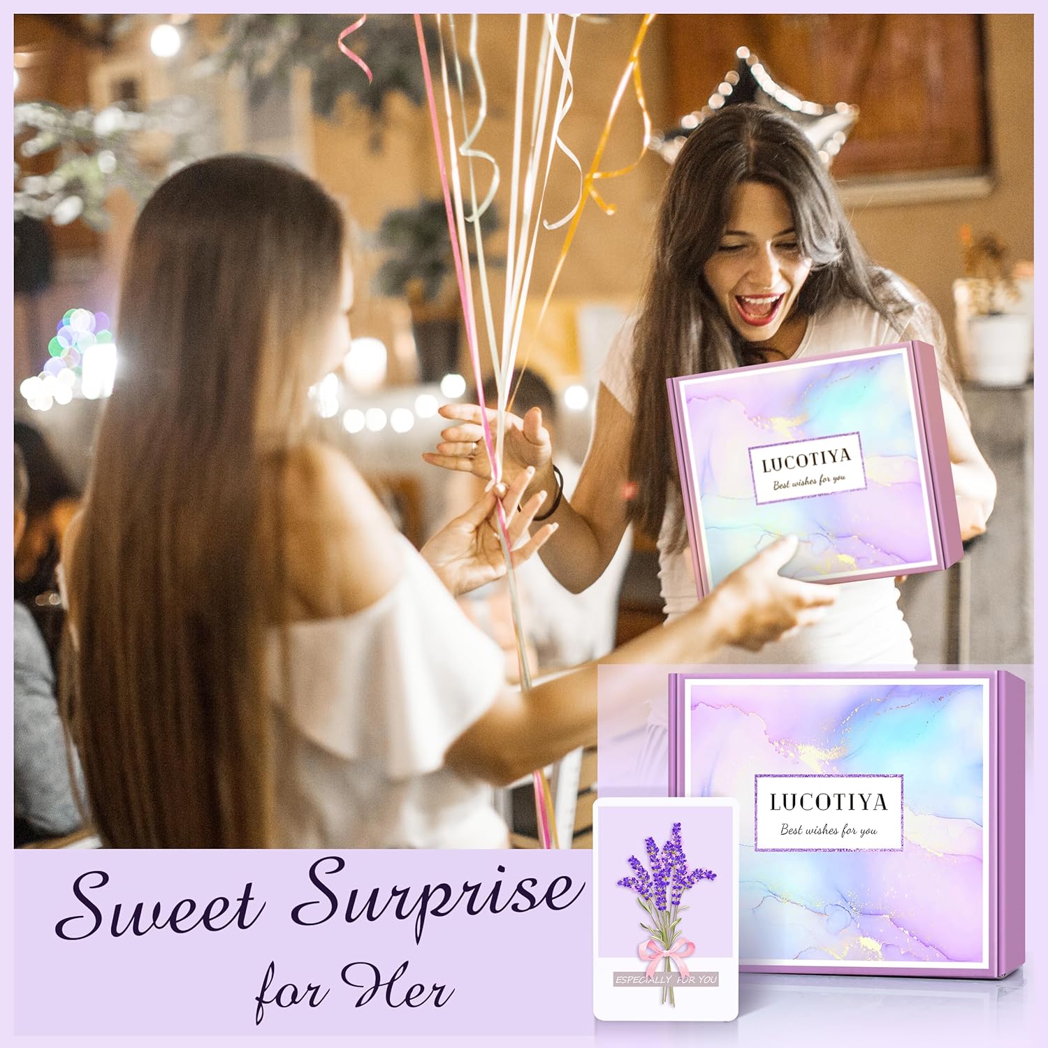 Thumbnail 1 de LUCOTIYA Women’s Gift Basket: A Thoughtful 7-Piece Pampering Set for Any Occasion