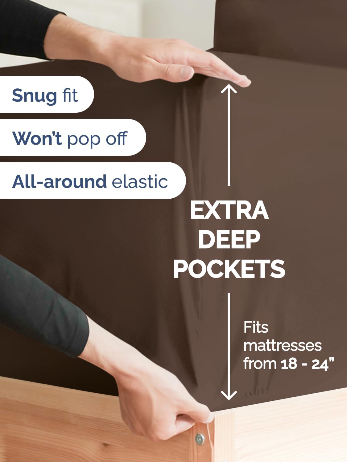 Thumbnail 2 de Queen Deep Pocket Microfiber Sheet Set 21in