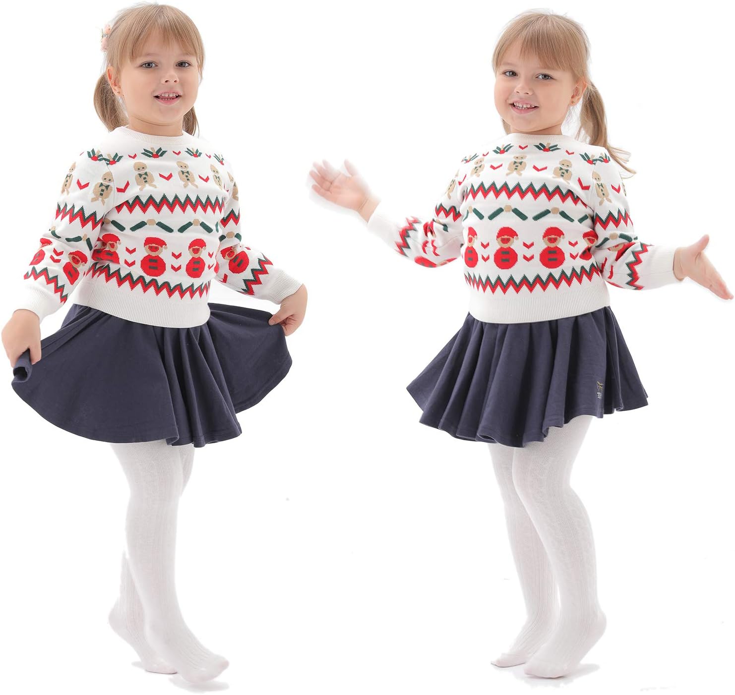 Thumbnail 5 de EPEIUS Baby Girl Cable Knit Tights 6-Pack