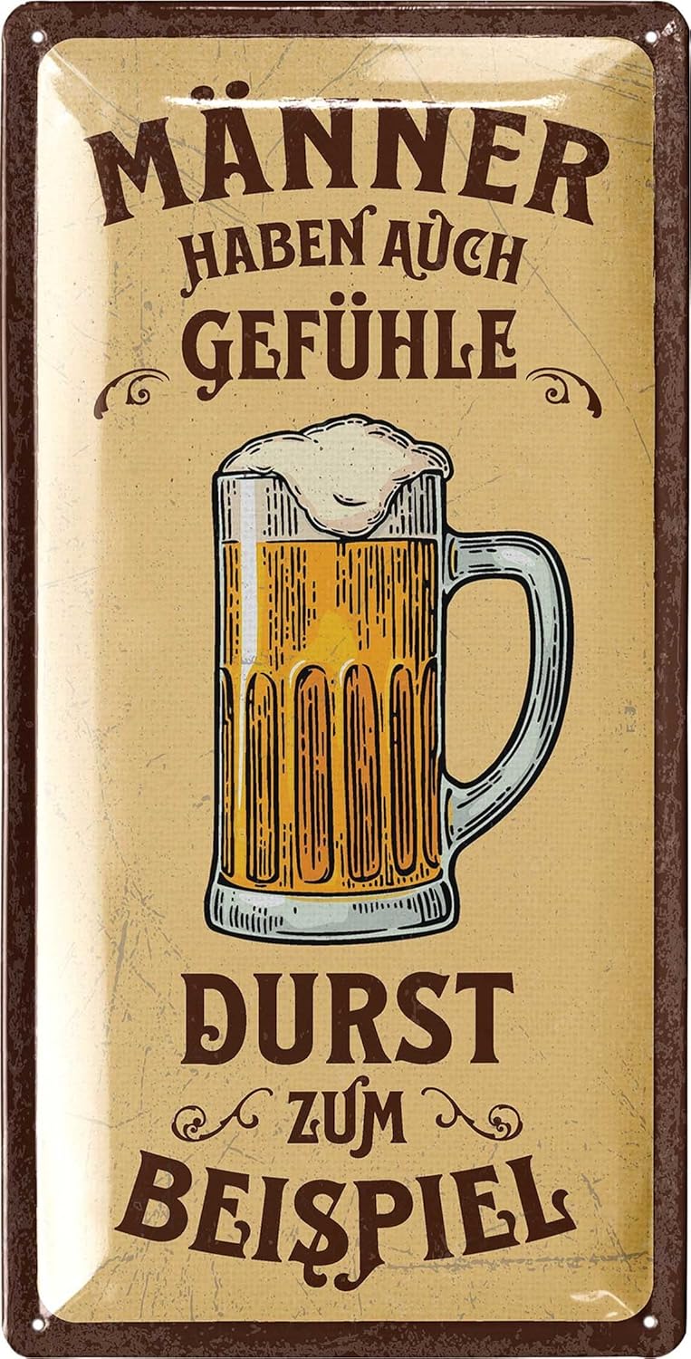 LANOLU Retro Blechschild 16x32cm