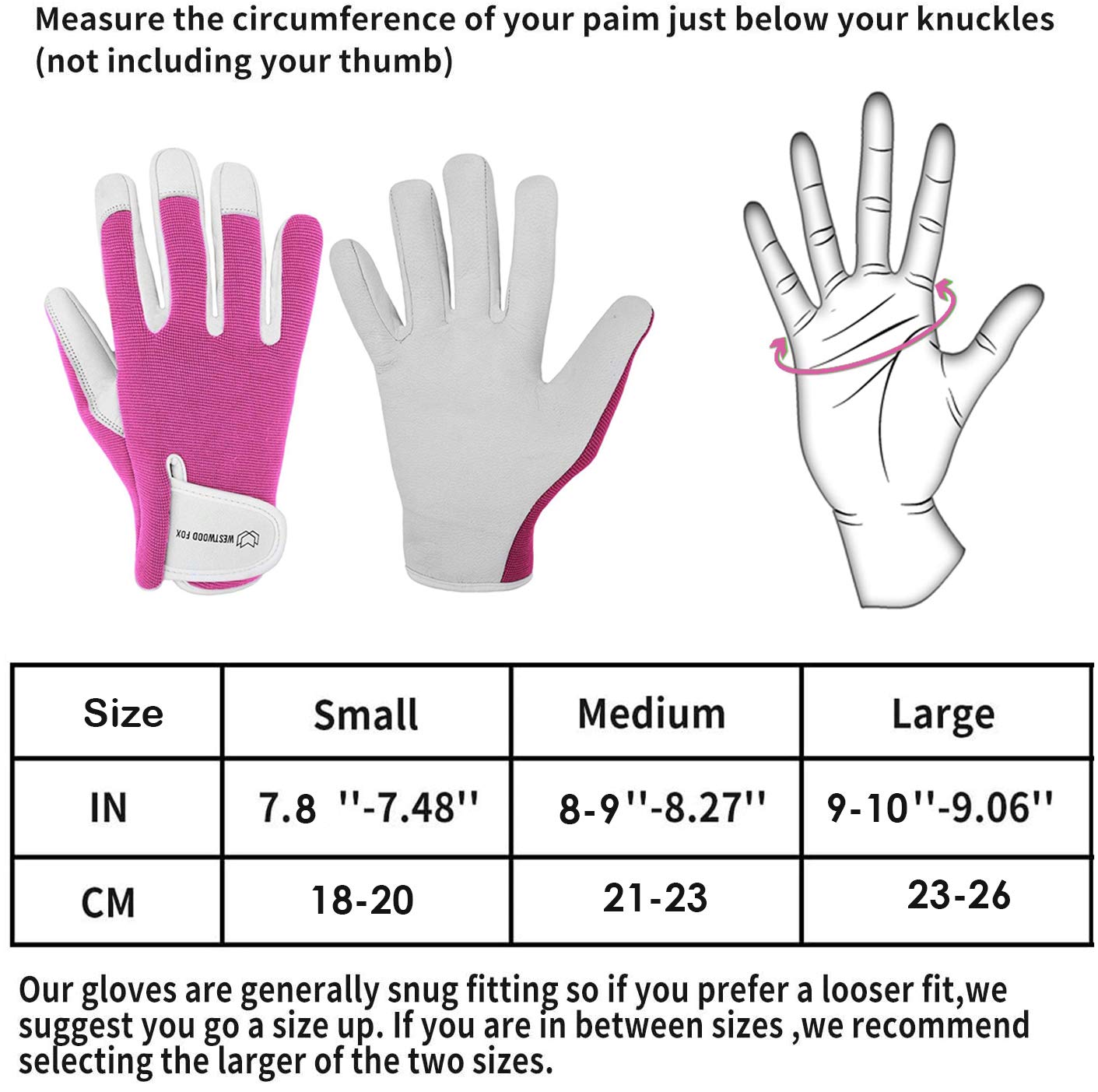 Thumbnail 4 de WESTWOOD FOX Thorn‑proof Leather Gardening Gloves M