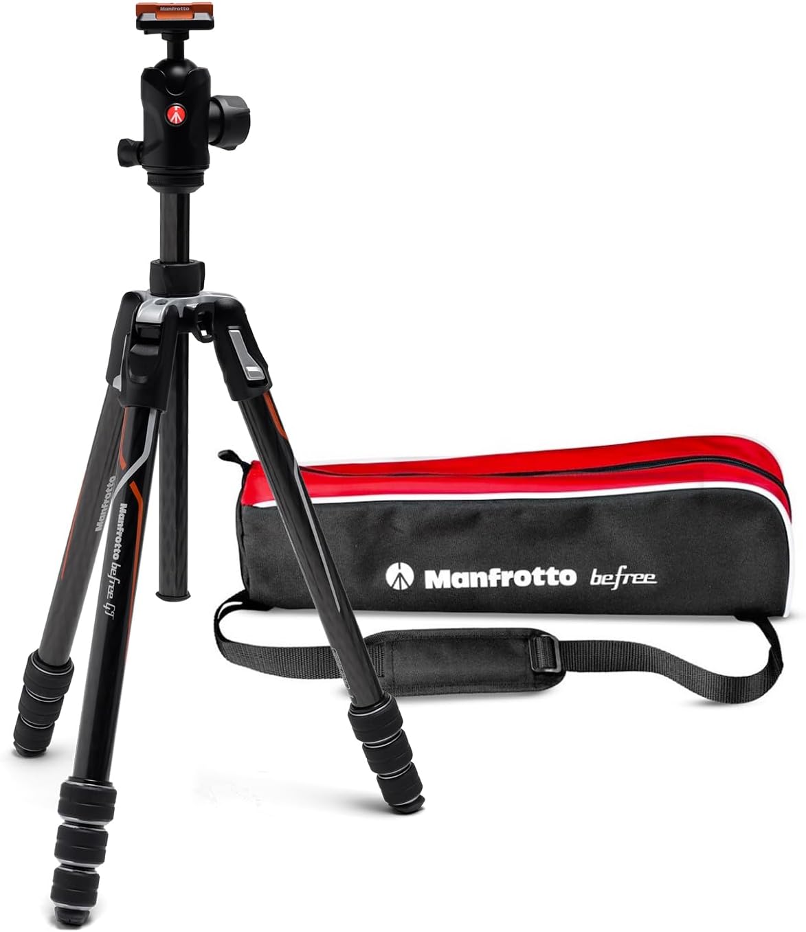 Detalle de Manfrotto Befree GT Pro Travel Tripod avec Rotule et Sac — Compatible Sony α7/α9