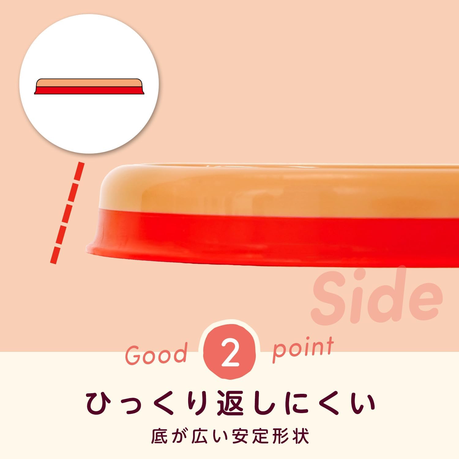 Detalle 1 de レック アンパンマン はじめて手づかみプレート すべり止め付き・安定形状