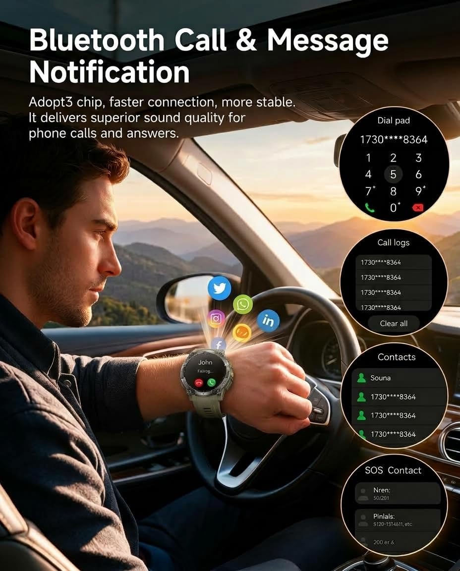 Detalle de SOUYIE Smartwatch with 1.43-Inch AMOLED Display
