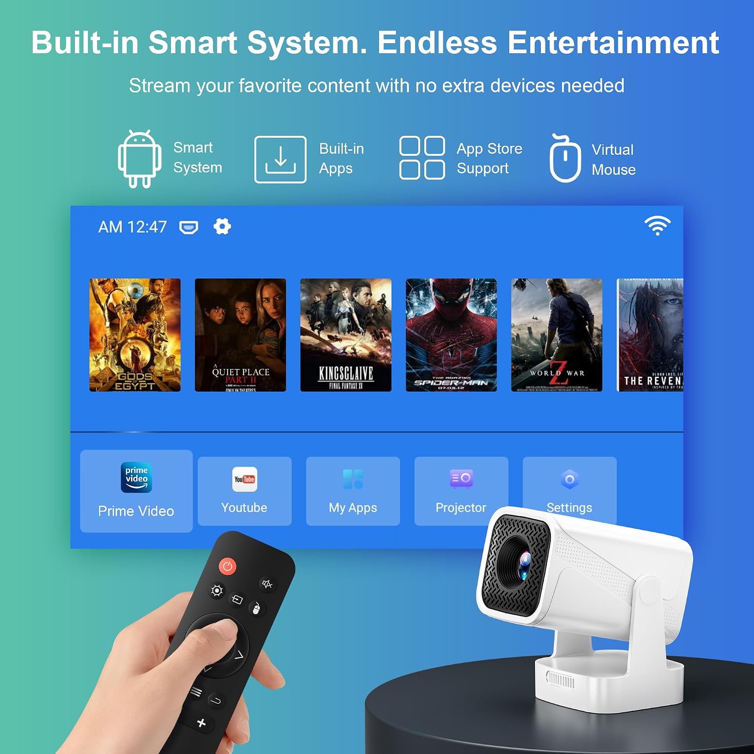 Detalle de Mini Projector Native 1080P