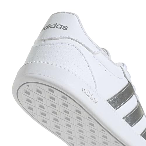 Thumbnail 4 de adidas Femme Breaknet Sleek Shoes : sobriété et confort en FTWR White/Silver Met./FTWR White