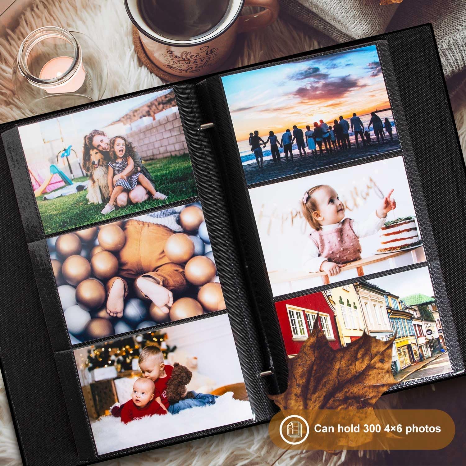 Thumbnail 3 de Lanpn Photo Album 6x4 300 Pockets Leather Hardcover – Holds 300 Horizontal Photos