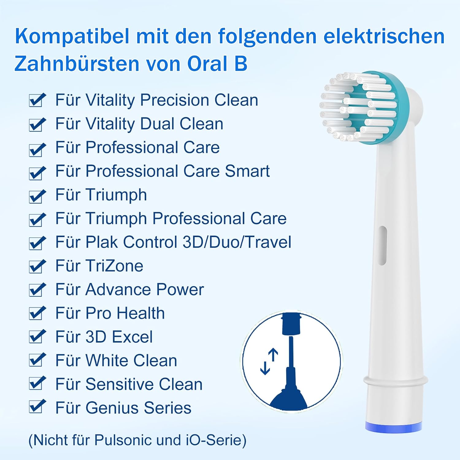 Thumbnail 5 de 16er Ortho Care Aufsteckbürsten für Braun Oral-B elektrische Zahnbürste – für präzise Reinigung an Zahnspangen
