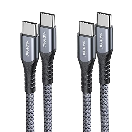 Detalle de CABLE USB C a C 2M 60W PD 3.0 - Carga Rápida 🔌