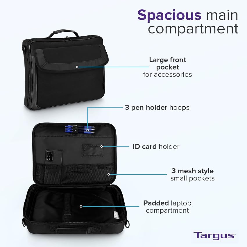 Thumbnail 6 de Targus Notepac Clamshell 💻 Bolsa de portátil 15.6" elegante