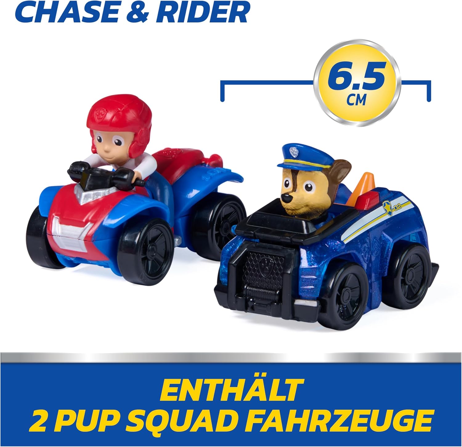 Detalle de Paw Patrol Chase Pup Squad Launchers with Ryder Vehicle 2-Pack