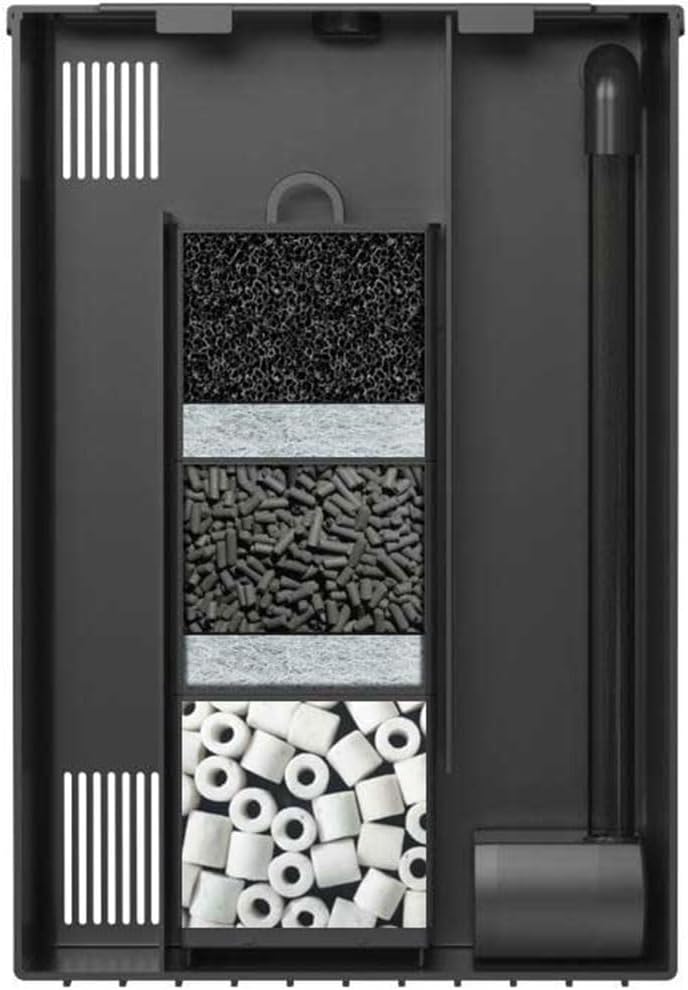 Detalle de AQPET Bio Box 450 – filtr wewnętrzny do akwarium do 100 l z pompą 450 l/h